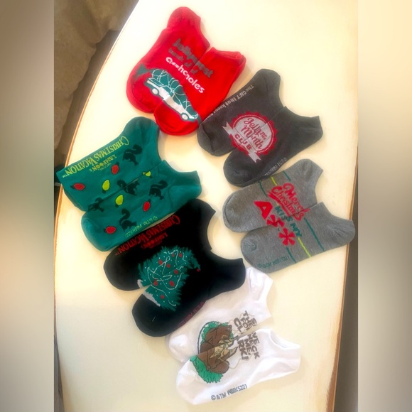 Mens funny ankle socks Christmas and black - Picture 2 of 4